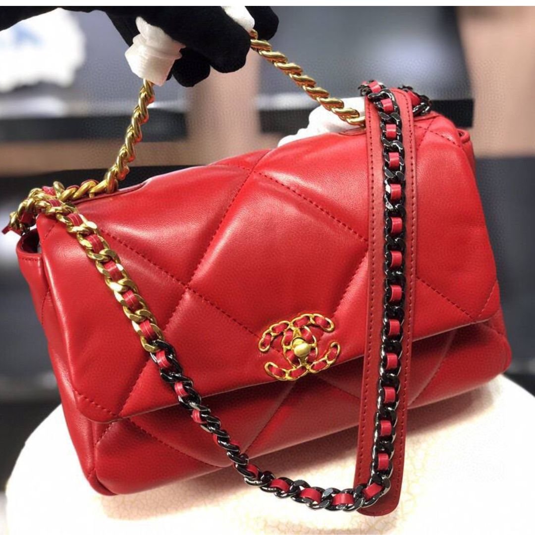 Chanel 19 red bag 30 cm - Image 2