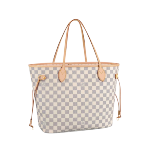 Louis Vuitton Neverfull MM bag in Damier Azur canvas 32 cm