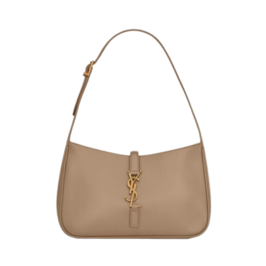 Saint Laurent Le 5 À 7 Hobo bag in beige smooth leather 23 cm