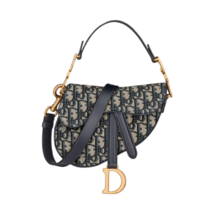 Dior Mini Saddle Jacquard Dior Oblique bag 19.5 cm