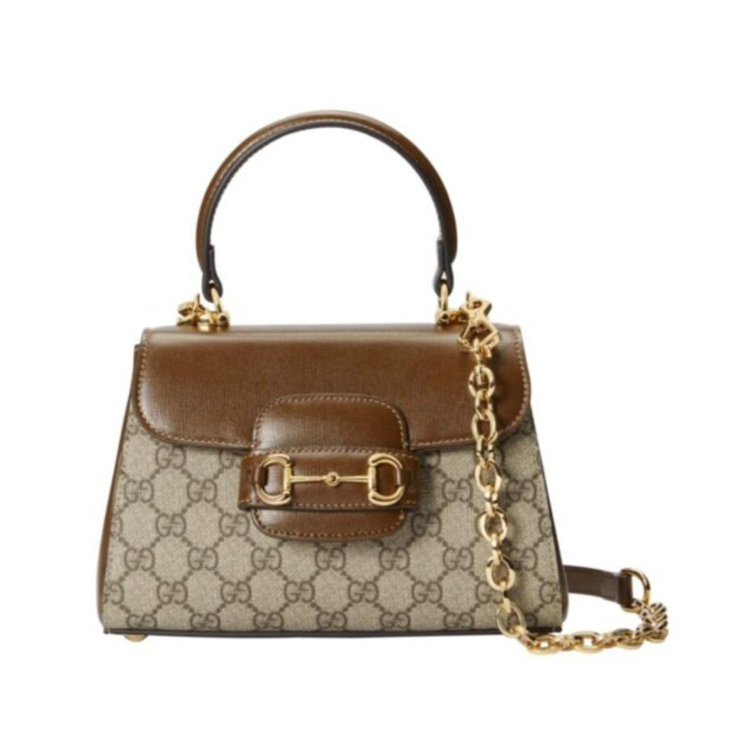 Gucci Horsebit 1955 mini brown bag 22 cm