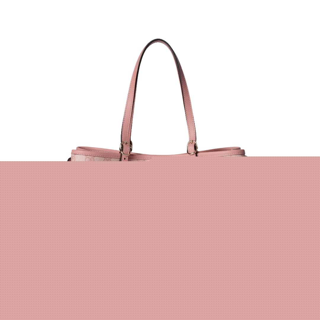 Gucci GG Emblem Tote Bag in Powder Pink Leather 36cm - Image 4