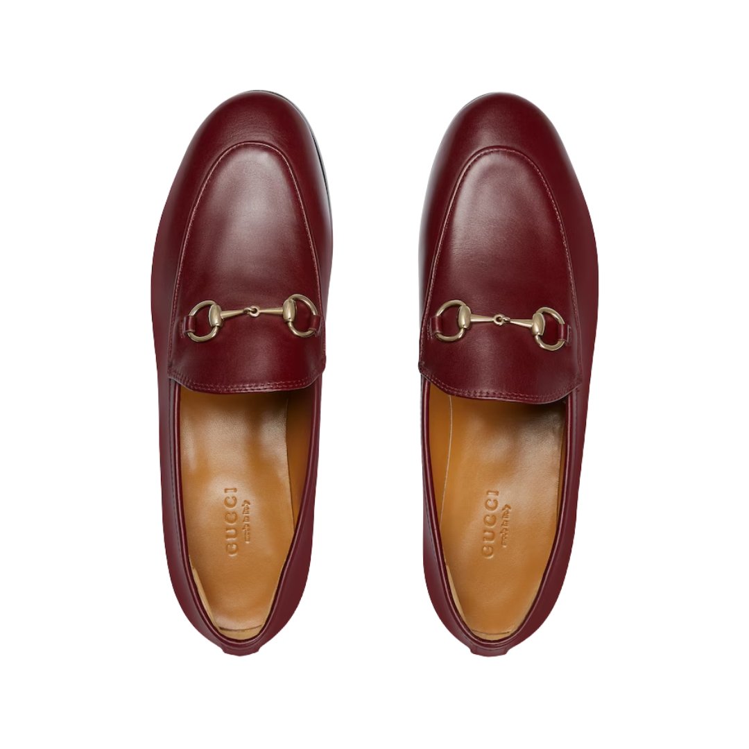 Gucci Jordaan loafers in cherry red leather - Image 4