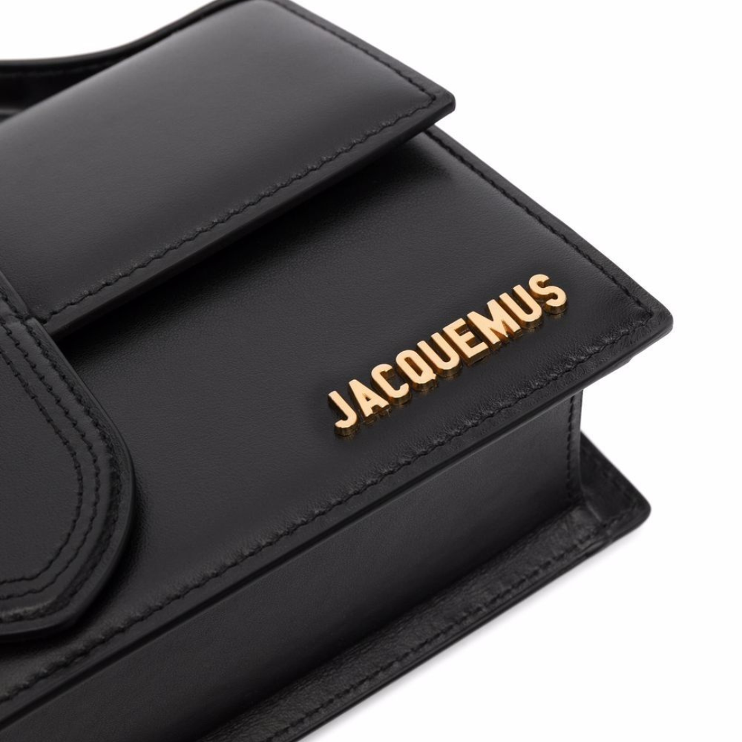 Jacquemus Le Grand Bambino Bag in Black Leather 23.5 cm - Image 4