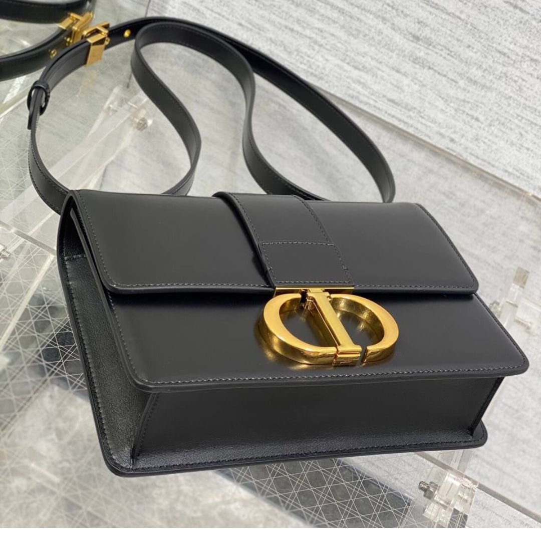 Dior 30 Montaigne bag in black leather 24 cm - Image 5