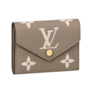 Louis Vuitton Victorine wallet in cream Monogram Empreinte canvas 12 cm