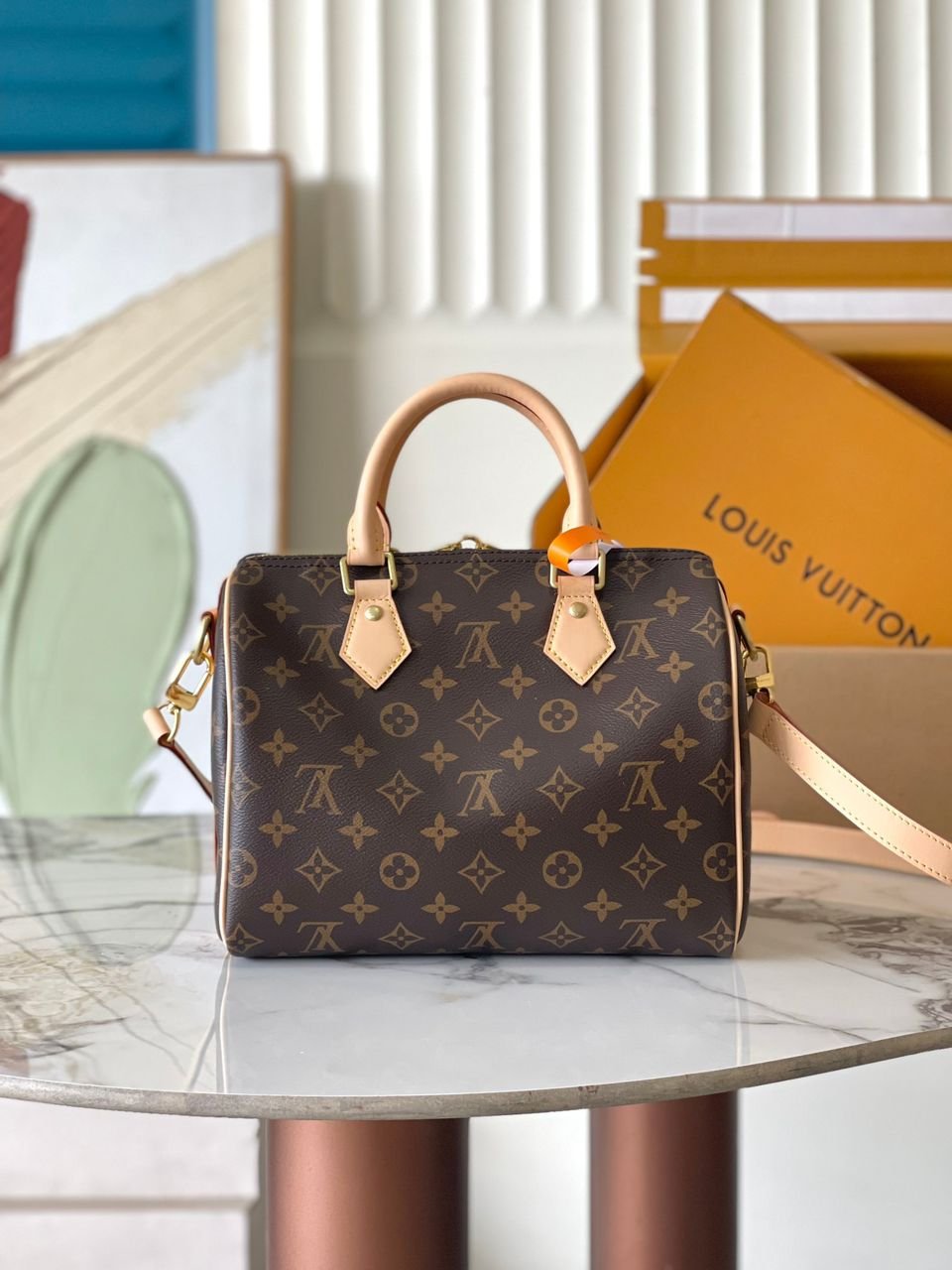 Louis Vuitton Speedy Bandoulière bag in Monogram canvas 25 cm - Image 5