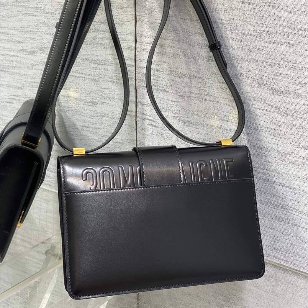 Dior 30 Montaigne bag in black leather 24 cm - Image 3