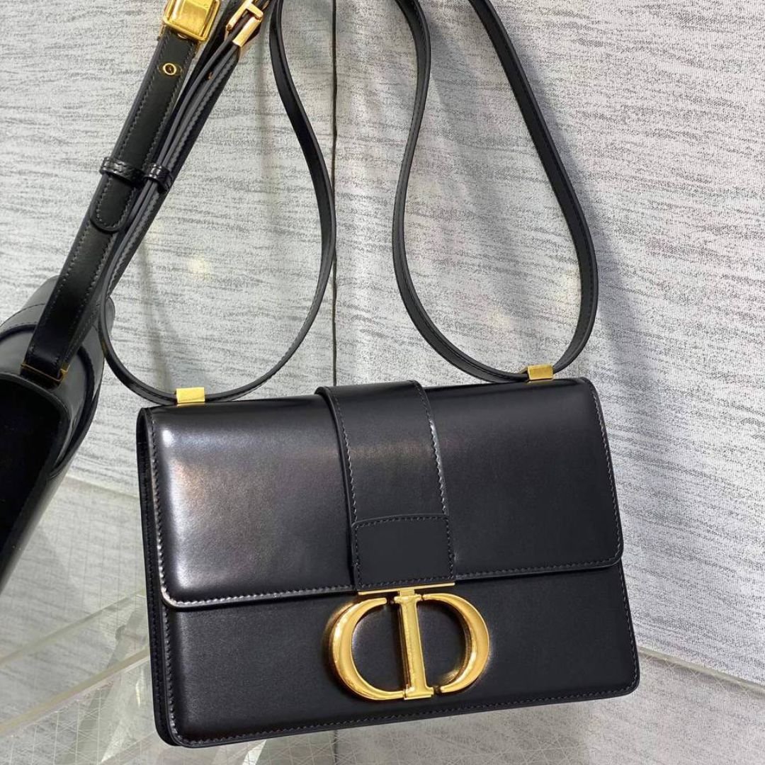 Dior 30 Montaigne bag in black leather 24 cm - Image 2
