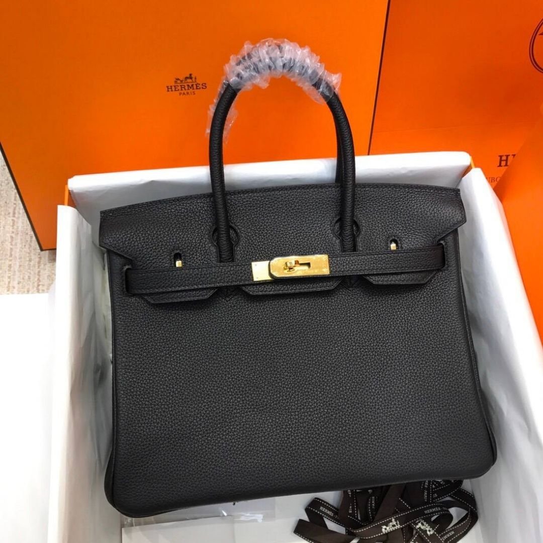 Hermès Birkin 35 Bag in Black Epsom Leather - Image 2