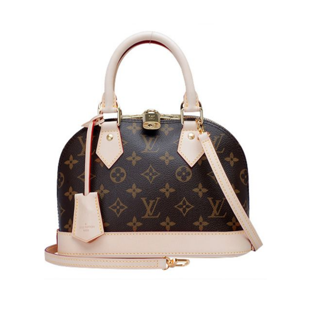 Louis Vuitton Alma BB Bag in Brown/Pink Monogram Canvas 25cm