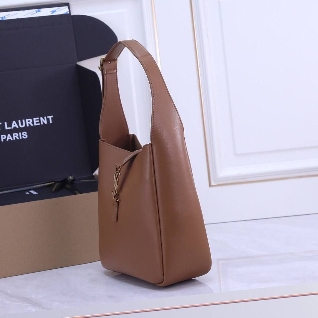 Saint Laurent Le 5 à 7 Small Supple cognac bag 23 cm - Image 2