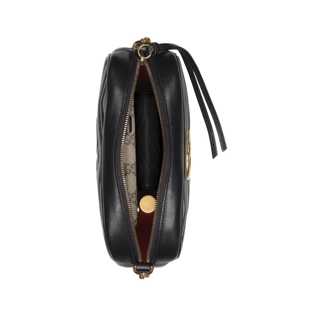 Gucci GG Marmont Camera Bag in Black Leather 24 cm - Image 5