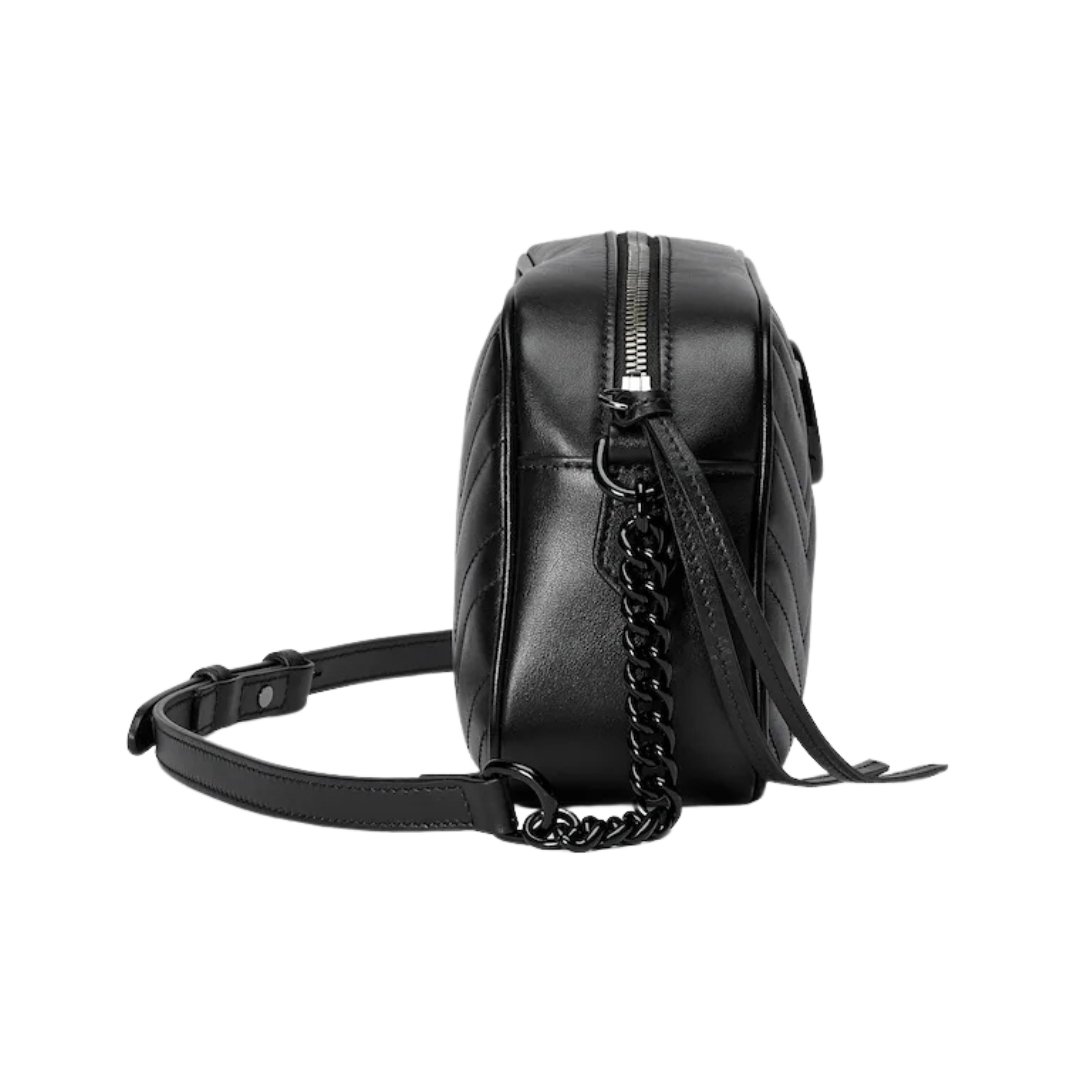 Gucci GG Marmont Camera Bag in Black Leather 24 cm - Image 5