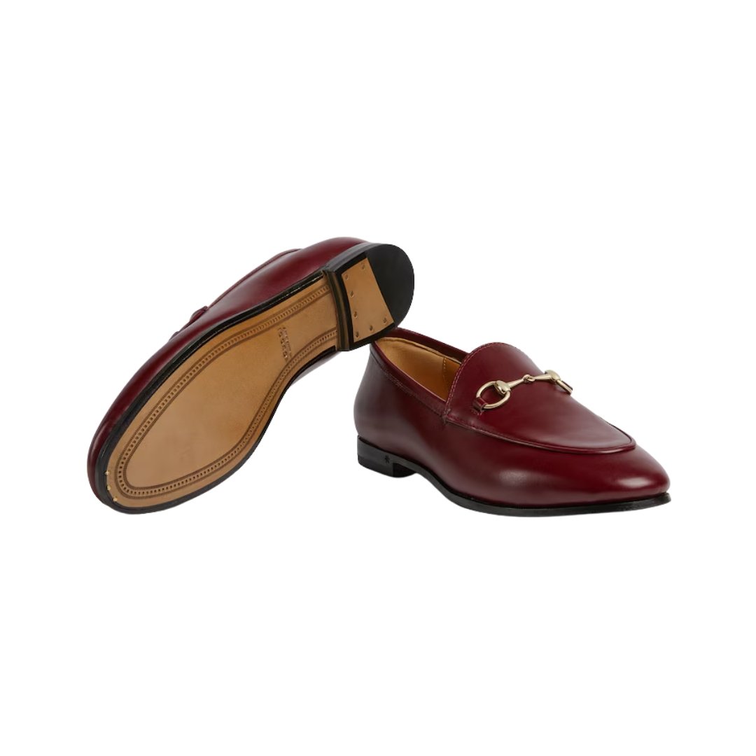 Gucci Jordaan loafers in cherry red leather - Image 5