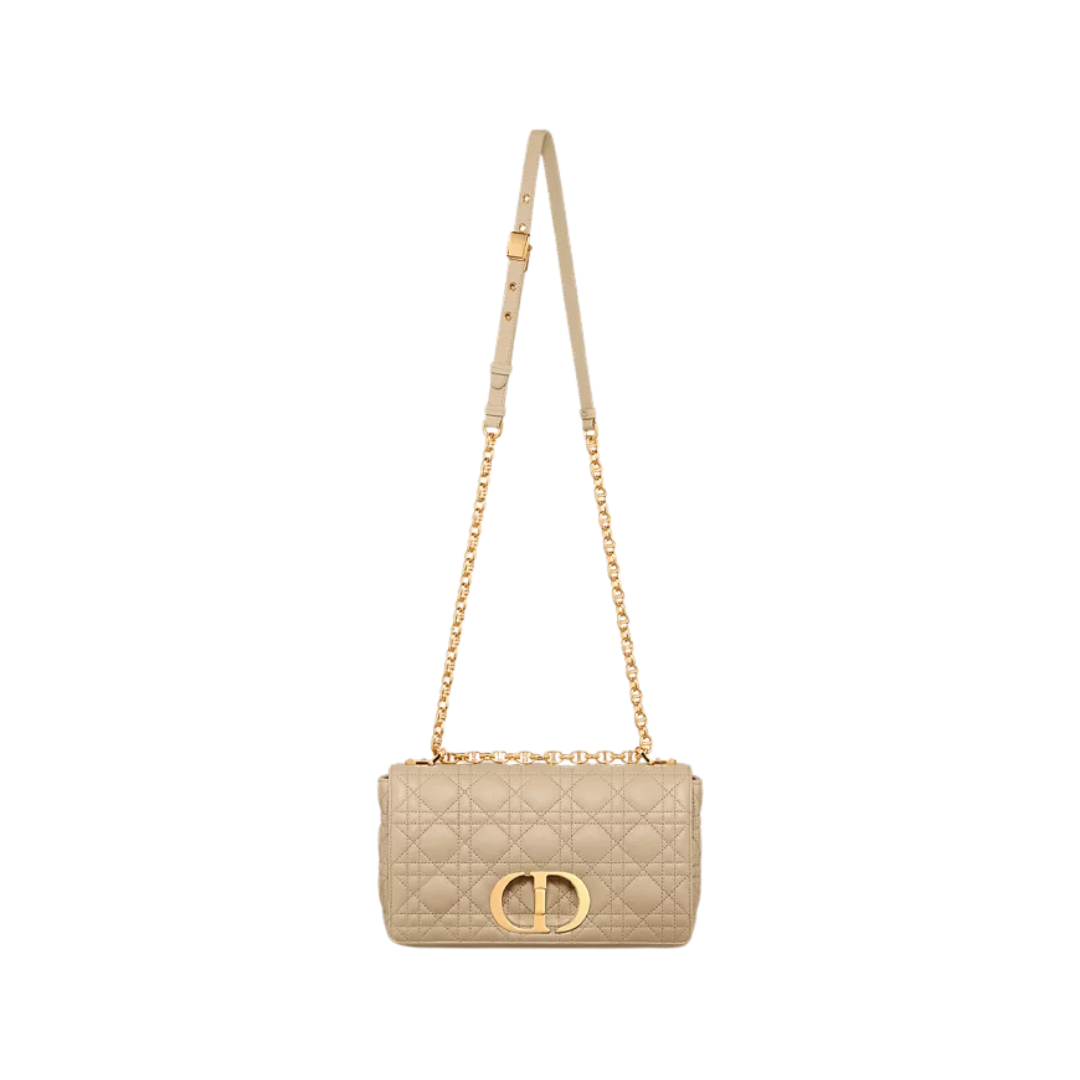 Dior Caro Medium Bag in Sand Beige, 25cm - Image 4