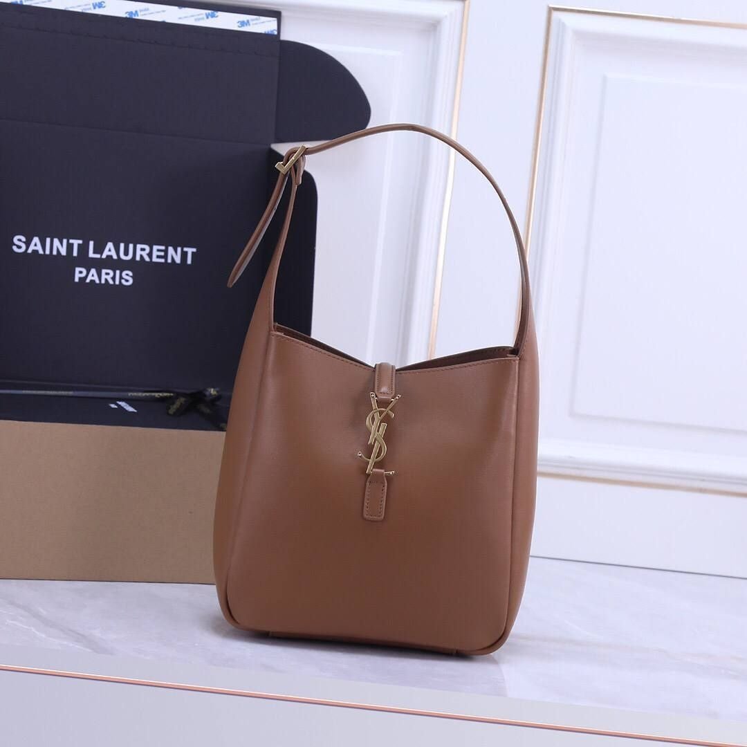 Saint Laurent Le 5 à 7 Small Supple cognac bag 23 cm - Image 4