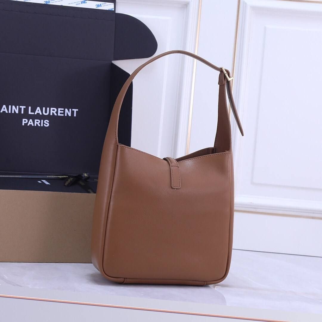 Saint Laurent Le 5 à 7 Small Supple cognac bag 23 cm - Image 5