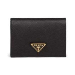 Prada Wallet in Black Saffiano Leather 11.2 cm