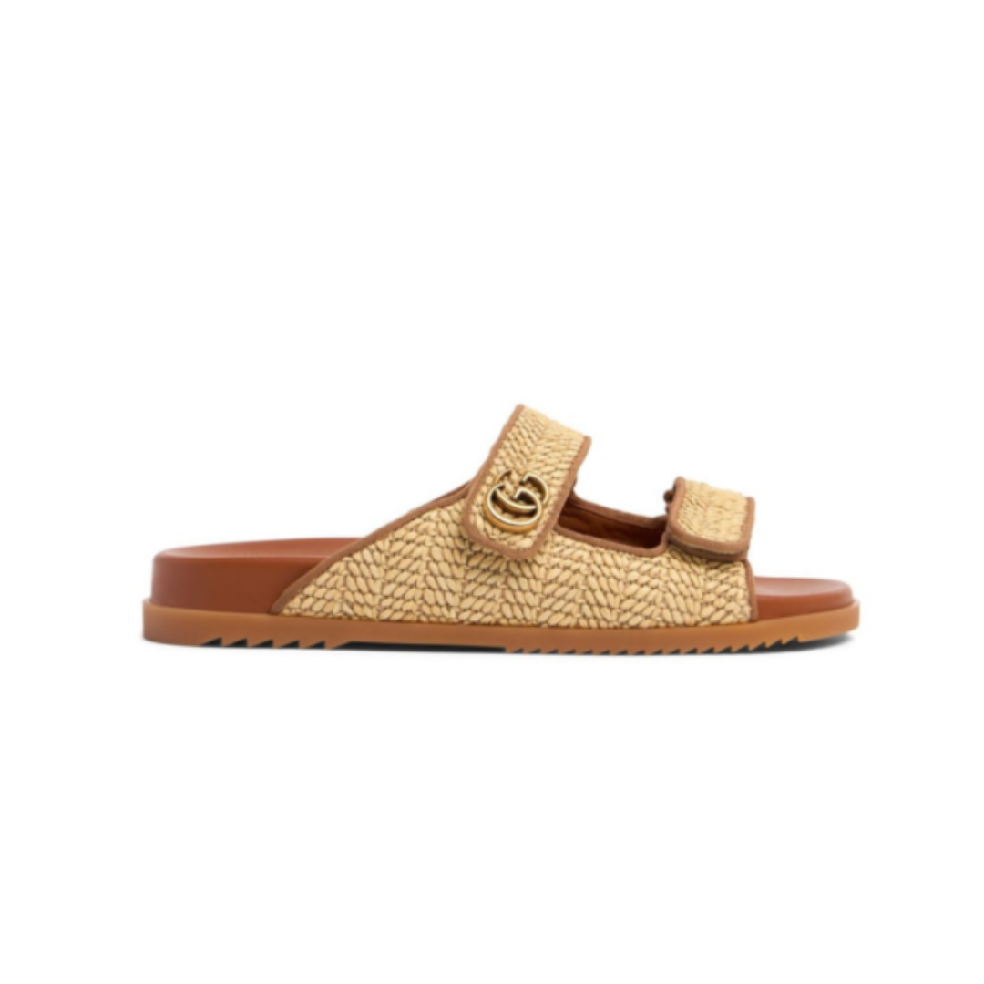 Valentino Garavani sandals in natural raffia with a woven effect