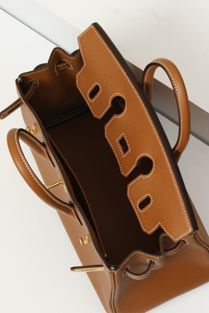 Hermès Birkin 25 Bag in Gold Togo Leather - Image 7