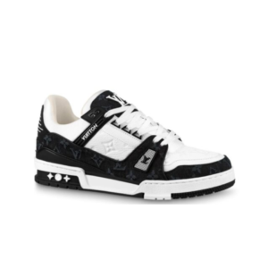 Louis Vuitton Trainer sneakers in black and white leather