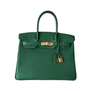 Hermès Birkin 35 Bag in Green Togo Leather
