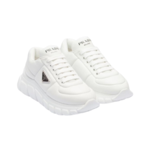 Prada Downtown sneakers in total white leather