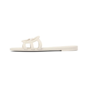Gucci Interlocking G sandals in white rubber