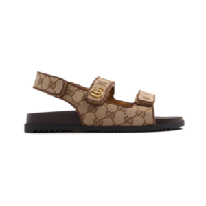 Gucci Pursuit sandals in beige/brown GG Supreme canvas