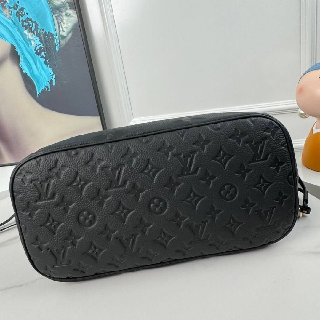 Louis Vuitton Neverfull MM Monogram Empreinte bag black 32 cm