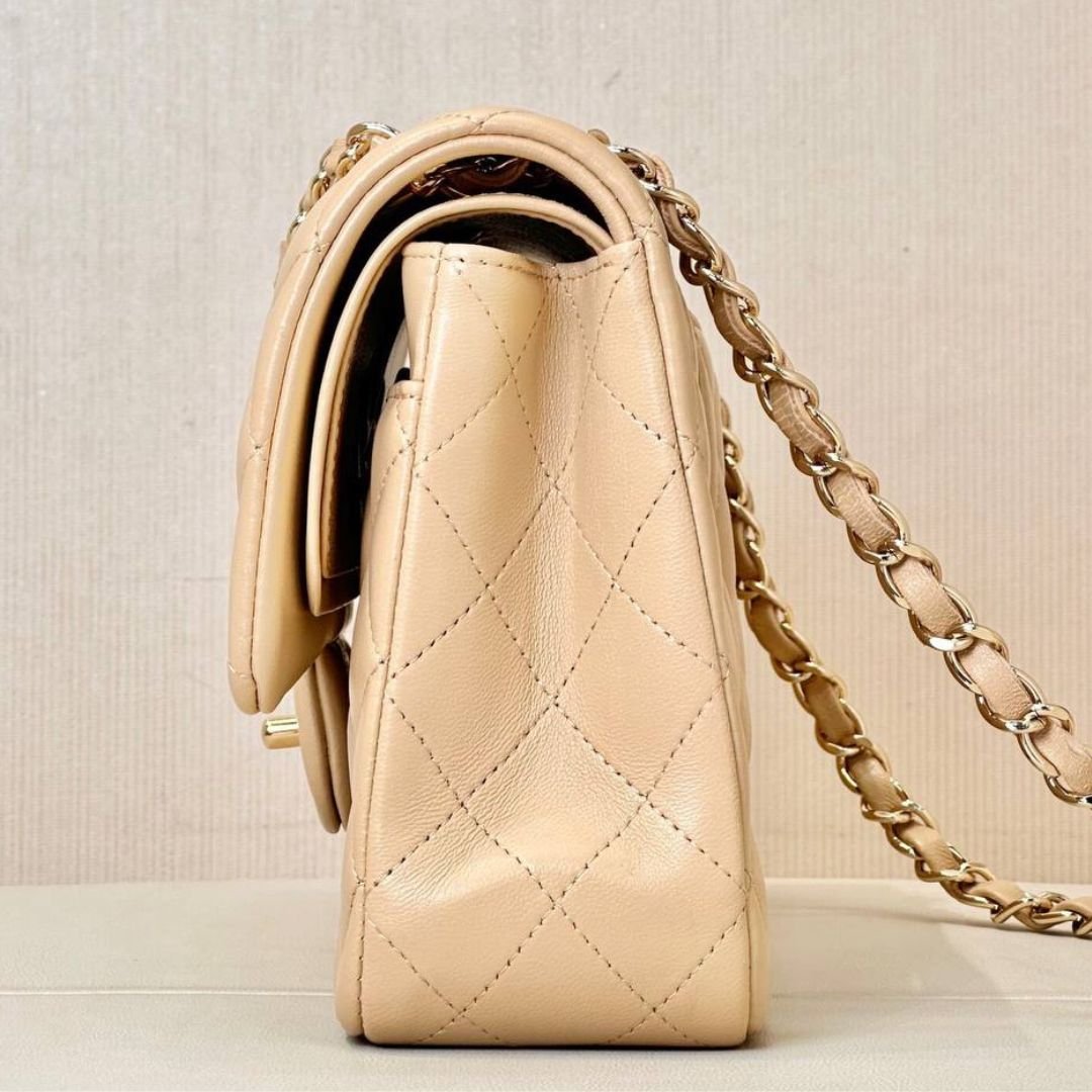 Chanel 11.12 Double Flap beige clair Jumbo bag 30 cm - Image 4