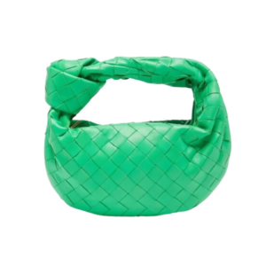 Bottega Veneta Intrecciato Green Leather Bag 28.4cm