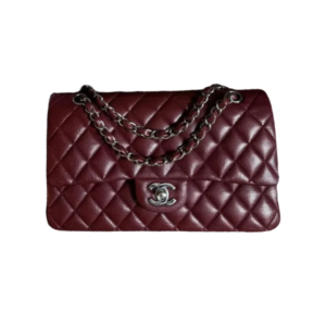 Chanel 11.12 Double Flap burgundy medium bag 25.5 cm