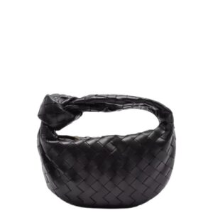 Bottega Veneta Intrecciato Bag in Black Leather 28.4 cm