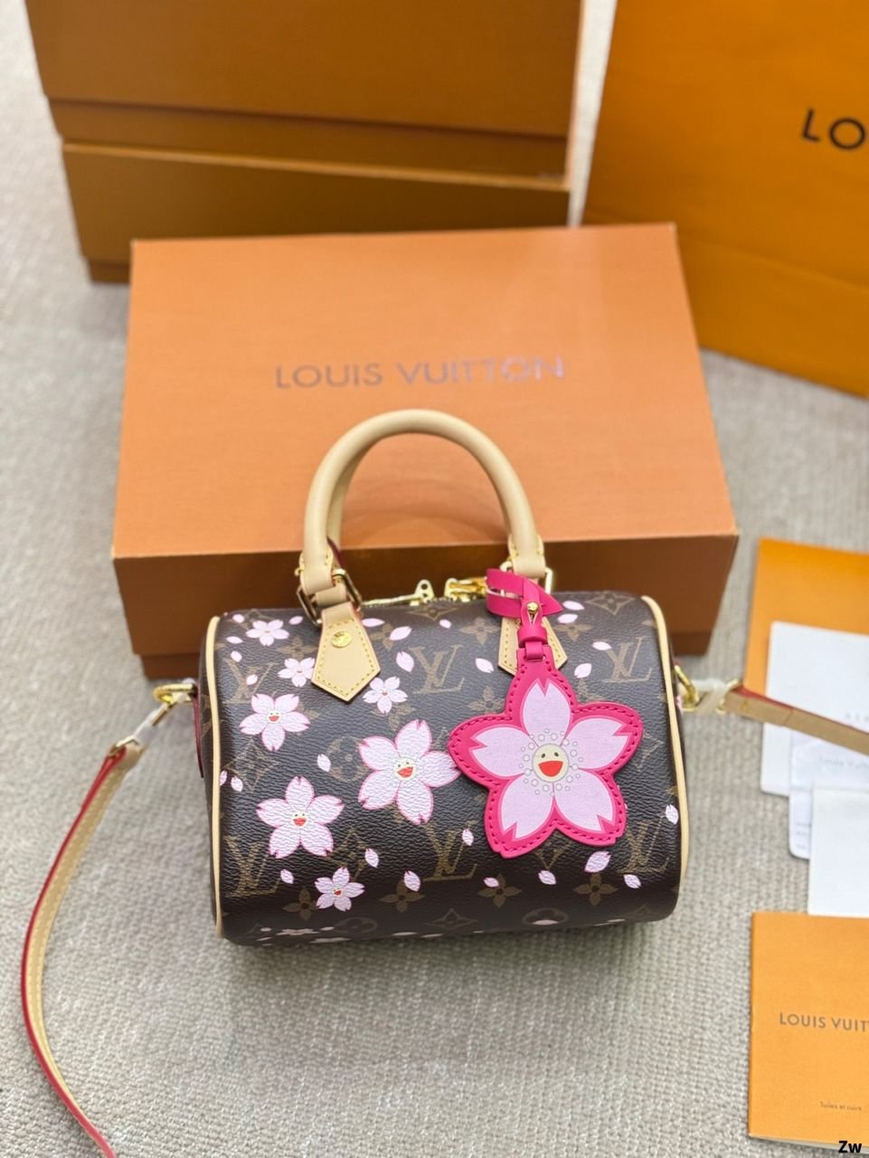 Louis Vuitton Speedy Bandoulière x Takashi Murakami Cherry Blossom 25 cm bag - Image 2