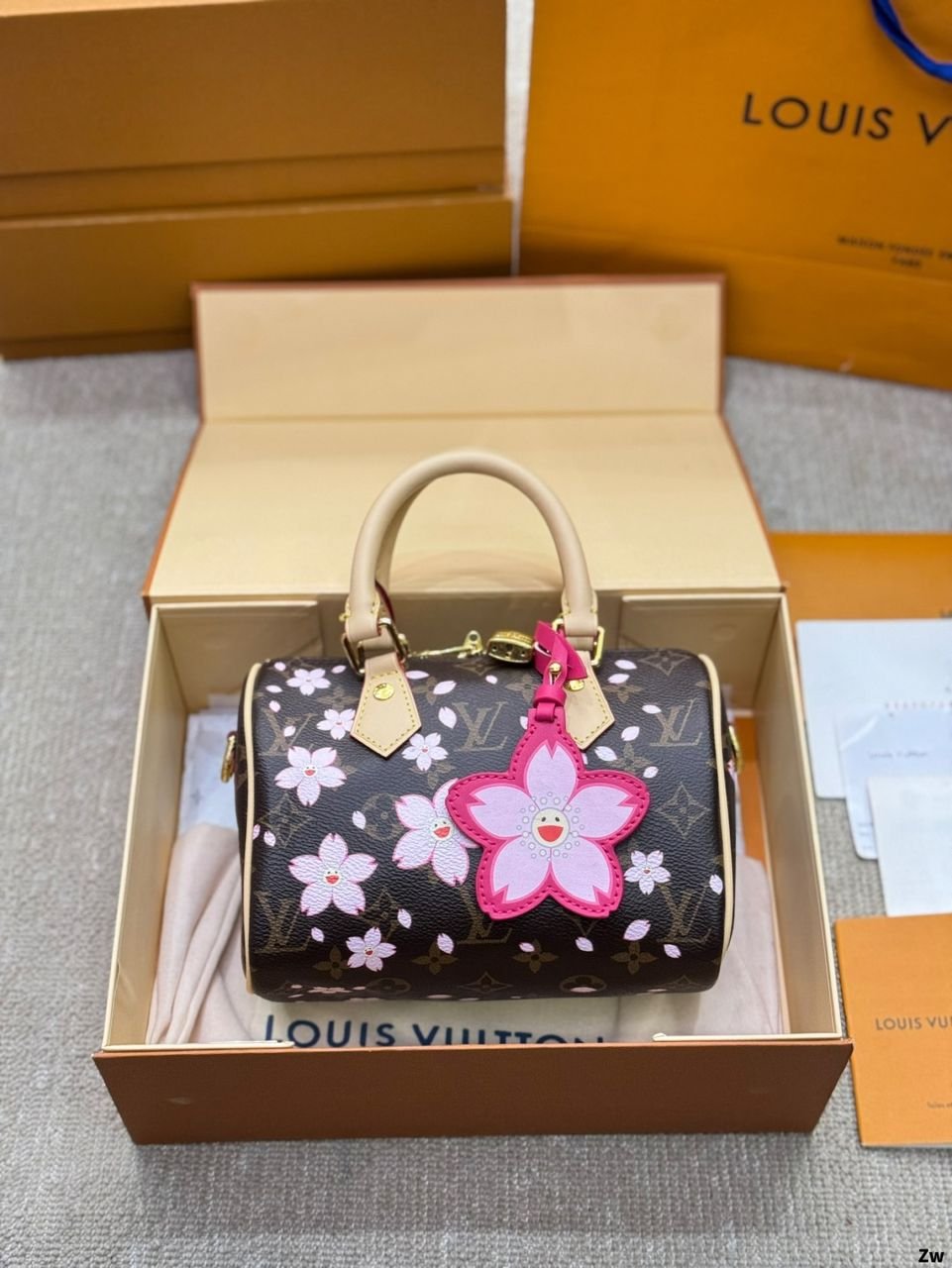Louis Vuitton Speedy Bandoulière x Takashi Murakami Cherry Blossom 25 cm bag - Image 4