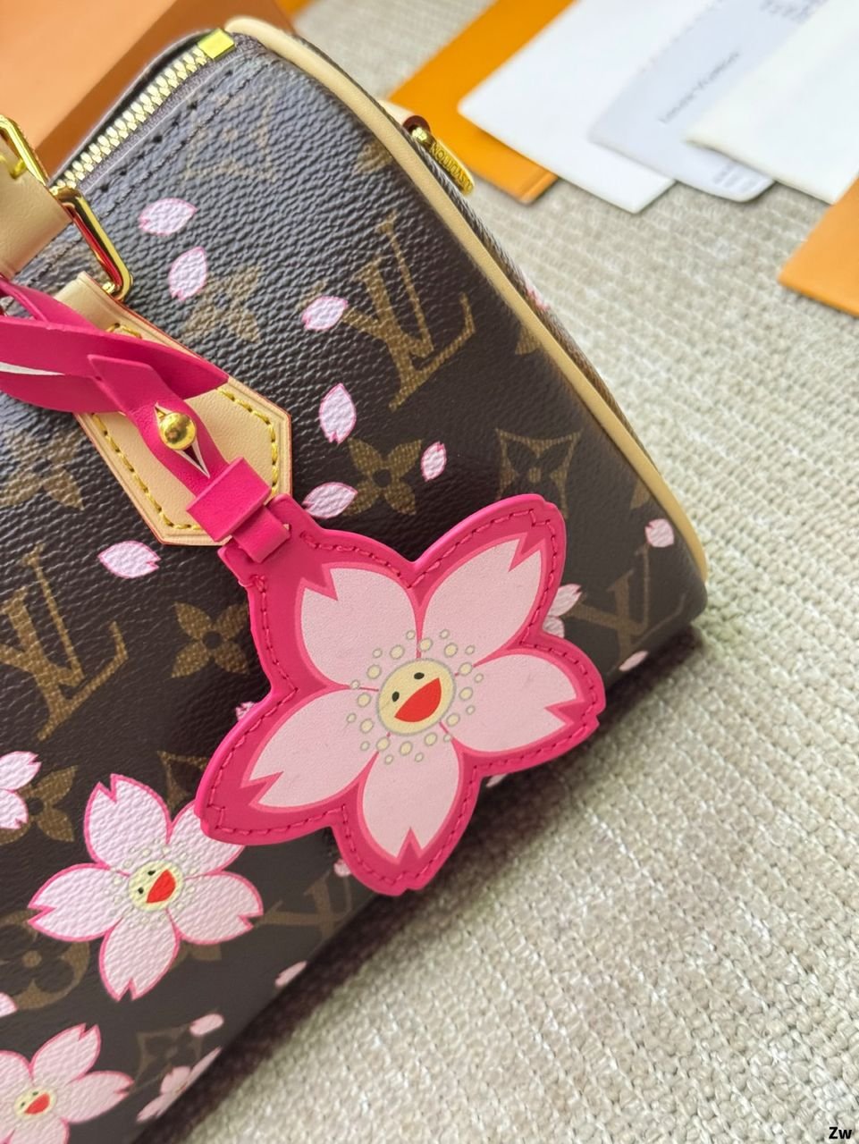 Louis Vuitton Speedy Bandoulière x Takashi Murakami Cherry Blossom 25 cm bag - Image 6