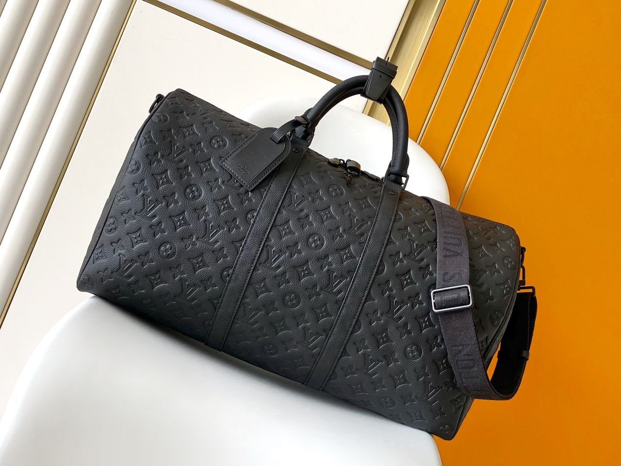 Louis Vuitton Keepall Bandouliere Monogram Empreinte 50 cm