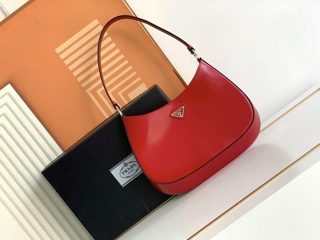 Prada Cleo bag in red patent leather 27 cm