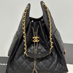 Chanel 25 Bag in Black Quilted Leather