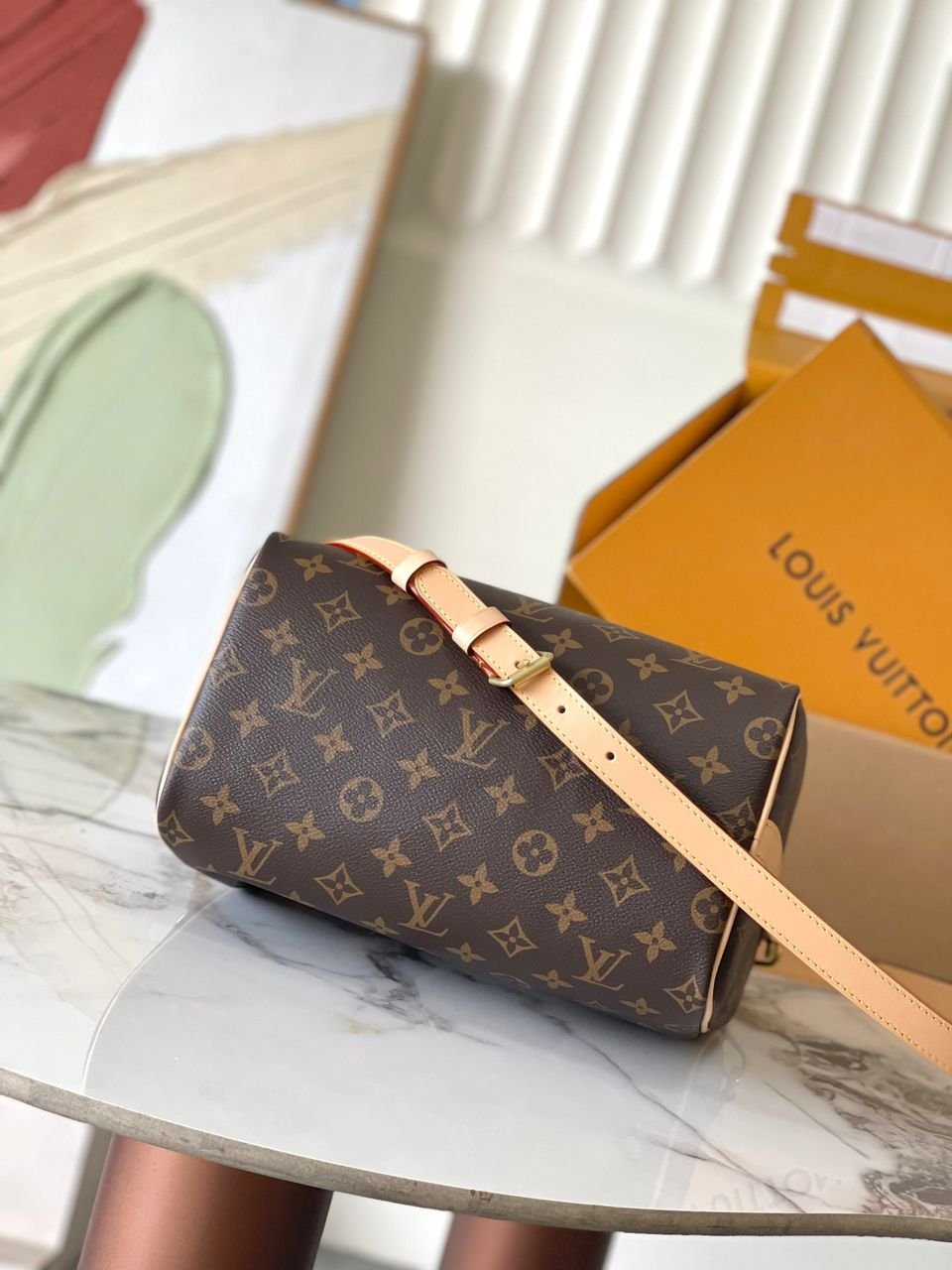 Louis Vuitton Speedy Bandoulière bag in Monogram canvas 25 cm - Image 4