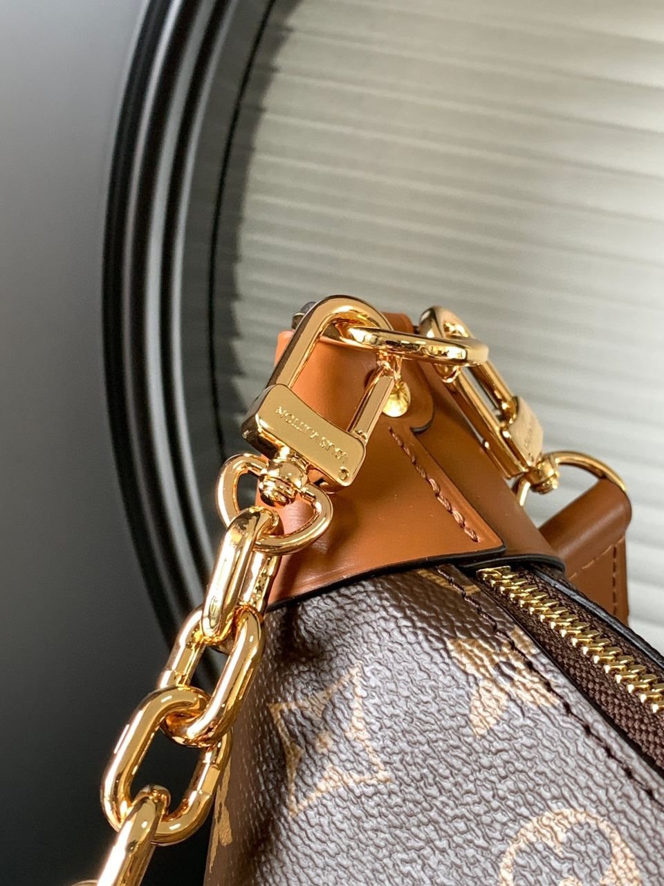 Louis Vuitton Loop Hobo Bag in Brown Monogram Canvas 38 cm - Image 5