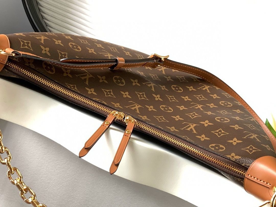 Louis Vuitton Loop Hobo Bag in Brown Monogram Canvas 38 cm - Image 7