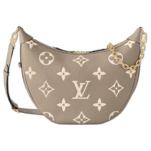 Louis Vuitton Loop Hobo Bag in Empreinte Monogram Bicolor Leather in Sand