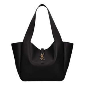 Saint Laurent Le 5 à 7 Bea bag in black leather 50 cm