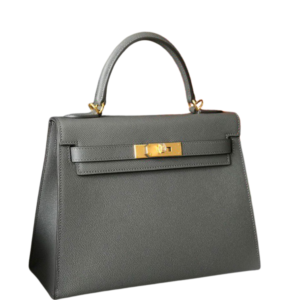 Hermès Kelly 28 Bag in Gray Epsom Leather