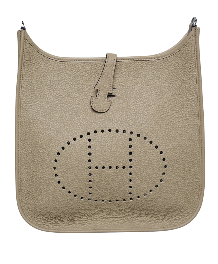 Hermès Evelyne III 29 bag in trench-colored Clémence leather