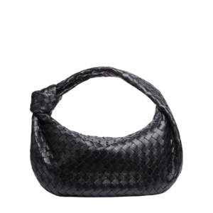 Bottega Veneta Jodie Black Woven Leather Bag, 40cm