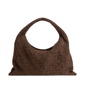 Bottega Veneta Grote Hop Bag in Brown Leather 55 cm